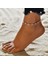 JL021A Moda Ayak Bileği Bilezik Kadınlar Için Halhal Plaj Aksesuarları Ayak Bileği Bilezik Gümüş Renk Bacak Bilezik Sandalet Ayak Takı (Yurt Dışından) 1