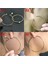 Gümüş Klips 5cm Piercing Olmadan Kadınlar Için Kulak Küpe Üzerinde Klip Gece Kulübü Dj Big Circle Moda Takı Aksesuarları Bayan Küpe (Yurt Dışından) 3