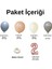 2 Yaş Doğum Günü Seti Fırtına Mavisi-DumanGri-Çöl Kumu-Retro Beyaz 30 lu (Rose Gold) 2