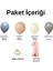 MiniZincirBalonSeti FırtınaMavisi-Duman-ÇölKumu-R.Beyaz+1 34inç RoseFolyoBalon 30Adet+BalonŞerid 2