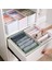 2pcs Gardırop Elbise Organizatör Kot Tişört 7 Izgaralar Beyaz (Yurt Dışından) 3