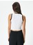 Crop Fitilli Atlet Halter Yaka Biye Detaylı 4