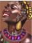 Canvas Afrikalı Güzel 8 Sayılarla Boyama Seti Kasnaklı 1