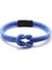 S 18,5 cm 7,3 Inç Stili Deniz Mavisi 100% Paslanmaz Çelik Bilezik Erkekler Kadınlar Için Çift Kırmızı Iplik Braclet Çin Düğüm Şanslı Braslet Erkek Arkadaşı Kız Arkadaşı Için Hediye (Yurt Dışından) 1