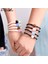 Koyu Mavi Kaplan Gözü Pipitree Moda Doğal Taş Silikon Bilezik Takı Unisex Kaplan Gözü Lava Çift Bilezikler Kadın Erkek Pulsera Mujer (Yurt Dışından) 2