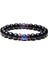 17CM Tarzı Tip 7 Doğal Taş Balck Onyx Lava Boncuk Bilezik Ahşap Boncuk Accessries Lapis Lazuli Gem Stone Charm Bilezik Kadın Erkek Takı Için (Yurt Dışından) 3