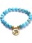 Buda 8mm Doğal Turkuaz Boncuklu Bilezik Charm Buda, Lotus, Om Yoga Çakralar Kadınlar Için Bilezik Meditasyon Takı (Yurt Dışından) 3