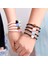 Kıpkırmızı Pipitree Basit Unisex Silikon Bilezik 14 mm Yin Yang Taş Boncuk Charm Bilezikler Kadın Erkek Çift Takı Için Pulsera Mujer (Yurt Dışından) 5