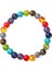 B0891 Lava Taş Bilezikler Kadın Erkek Çakra Bilezikler Hint Yoga Takı Şanslı Fil Fatima El Charm Boncuk Strand Braclets (Yurt Dışından) 2