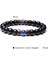 19CM Tarzı Tip 22 Doğal Taş Balck Onyx Lava Boncuk Bilezik Ahşap Boncuk Accessries Lapis Lazuli Gem Stone Charm Bilezik Kadın Erkek Takı Için (Yurt Dışından) 4