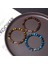 17CM Tarzı Yeşil 2 8 mm Kraliyet Mavi Kaplan Gözü Bilezik Erkekler Gümüş Renk Buda Başkanı Charm Bilezik Kadın Muska Vinatge Sarı Taş Boncuk Pulsera (Yurt Dışından) 2