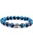 17CM Tarzı Kraliyet Mavi Kaplan-2 8 mm Kraliyet Mavi Kaplan Gözü Bilezik Erkekler Gümüş Renk Buda Başkanı Charm Bilezik Kadın Muska Vinatge Sarı Taş Boncuk Pulsera (Yurt Dışından) 1