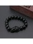 10MM 1 Adet Altın Pixiu Obsidyen Bilezik Feng Shui Siyah Boncuk Alaşım Servet Bilezik Charm El Yapımı Şanslı Muska Bilezik Hediye (Yurt Dışından) 5