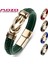 Iç Çevre 220MM Stili SJ074H Mozo Moda Yeni Klasik Erkek Bilezik Deri Paslanmaz Çelik Charm Yüksek Li Kadın Punk Çok Renkli Takı Hediyeler 074 (Yurt Dışından) 2