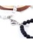 8mm Top Et Çift Mesafe Boncuklu Bilezik Agnet Volkanik Taş Yinyang Boncuk Streç Bilezik Yoga Bilezik Lover Takı (Yurt Dışından) 5