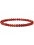 23CM Tarzı Kırmızı Taş 4 mm Mookaite Pembe Kuvars Boncuk Bileklik Kadın Cilalı Kırmızı Jaspe Taş Bilezik Erkekler Streç Bileklik Reiki Çakra Enerji Pulsera (Yurt Dışından) 1