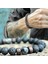 21CM Tarzı Tip 6 Doğal Taş Balck Onyx Lava Boncuk Bilezik Ahşap Boncuk Accessries Lapis Lazuli Gem Stone Charm Bilezik Kadın Erkek Takı Için (Yurt Dışından) 2