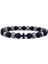 No.11 Boyutu Moda Obsidyen Hematit Boncuk Bileklik Erkekler Lava Taş Çakra Bilezik Çapraz Hematit Charm Bilezik Yeni Doğal Taş Takı (Yurt Dışından) 5