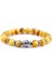 21CM Tarzı Altın Kaplan-2 8 mm Kraliyet Mavi Kaplan Gözü Bilezik Erkekler Gümüş Renk Buda Başkanı Charm Bilezik Kadın Muska Vinatge Sarı Taş Boncuk Pulsera (Yurt Dışından) 1
