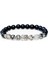 G Moda Budizm Yoga Denge Bilezik Erkekler Bileklik Siyah Mat Doğal Taş Boncuk Bilezik Kadınlar Için Braclet Takı AB216 (Yurt Dışından) 1