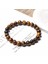 19CM Tarzı Kahverengimsi Sarı Renkli Doğal Kaplan Gözü Taş Boncuk Bilezik 8mm Yuvarlak Taş Taş Boncuklu Enerji Bilezik Buda Takı Kadın Erkek Pulseras Için (Yurt Dışından) 3