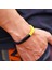 M 19,5 cm 7,7 Inç Stili Turuncu 100% Paslanmaz Çelik Bilezik Erkekler Kadınlar Için Çift Kırmızı Iplik Braclet Çin Düğüm Şanslı Braslet Erkek Arkadaşı Kız Arkadaşı Için Hediye (Yurt Dışından) 3