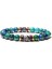 19CM Tarzı Anka Kuşu Lapis Lazuli Clatretch Bilezikler Erkekler Doğal Siyah Volkanik Taş Boncuk Bileklik Budizm Ahşap Charm Bilezikler Kadınlar Için Mineral Takı (Yurt Dışından) 1