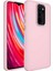 Xiaomi Redmi Note 8 Pro Kılıf Luna Buton Tuşlu Soft Silikon Pembe 1