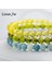 19CM Tarzı Peridot 6 mm Doğal Taş Peridot Sitrin Topaz Boncuk Bilezik Kadınlar Için El Takı Parti Düğün Lüks Hediye Seti Bileklik (Yurt Dışından) 2