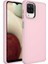 Samsung Galaxy A12 Kılıf Luna Buton Tuşlu Soft Silikon Pembe 1