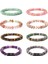 21CM Tarzı 8. Karpuzu Karıştırın Agates Kuvars Bilezikler Wome Erkekler Için Kristal Aventurin Doğal Taş Taş Boncuklu Bilezik Tekerlek Şekli Benzersiz Stil Reiki Takı (Yurt Dışından) 2