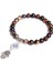 21CM Tarzı Pembe Aventurin Nazar Bilezik Doğal Taş Mavi Şeytan Gözü Charm Bilezikler Kadın Erkek Trendy Türk Şanslı Etnik Gotik Takı Pulsera (Yurt Dışından) 5