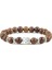 Ahşap Reiki Tiger Eyes Boncuklu Buda Bilezik Doğal Taş Bilezik Elastik Tespih Erkek Kadın Namaz Charm Yoga Takı Hediye Pulseras (Yurt Dışından) 1