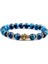 21CM Tarzı Kraliyet Mavi Kaplan-1 8 mm Kraliyet Mavi Kaplan Gözü Bilezik Erkekler Gümüş Renk Buda Başkanı Charm Bilezik Kadın Muska Vinatge Sarı Taş Boncuk Pulsera (Yurt Dışından) 1