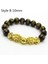 Stil B 10MM 1 Adet Altın Pixiu Obsidyen Bilezik Feng Shui Siyah Boncuk Alaşım Servet Bilezik Charm El Yapımı Şanslı Muska Bilezik Hediye (Yurt Dışından) 1