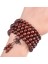 No.4 Boyutu 6mm Doğal Sandal Ağacı Budist Buda Ahşap Boncuk Bilezikler Namaz Boncuklu Düğüm 4-Katmanlı Bilek Zinciri Erkek Kadın Bilezik Bilezik (Yurt Dışından) 2