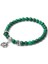 21CM Tarzı Malakit Doğal Taş Bilezik Erkekler Vintage Budizm Gümüş Renk Lotus Charm Bilezikler Kadınlar Mala Namaz Reiki Pulsera Takı (Yurt Dışından) 1