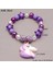 Gümüş Kaplı Mhs.sun Sevimli Heartshellunicornrainbow Kolye Boncuk Bileklik Kız Bebek Elastik Boncuklu Takı Bilezik Olorful (Yurt Dışından) 4