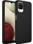 Samsung Galaxy A12 Kılıf Luna Buton Tuşlu Soft Silikon Siyah 1