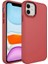 Apple iPhone 11 Kılıf Luna Buton Tuşlu Soft Silikon Açık Mürdüm 1