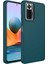 Xiaomi Redmi Note 10 Pro Kılıf Luna Buton Tuşlu Soft Silikon Koyu Yeşil 1