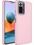 Xiaomi Redmi Note 10 Pro Max Kılıf Luna Buton Tuşlu Soft Silikon Pembe 1