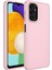 Samsung Galaxy A04 Kılıf Luna Buton Tuşlu Soft Silikon Pembe 1