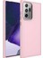Samsung Galaxy Note 20 Ultra Kılıf Luna Buton Tuşlu Soft Silikon Pembe 1