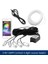 5'i 1 Arada USB Stili 5'i 1 Arada USB Rgb LED Atmosfer Araba Işık Iç Ortam Işığı Fiber Optik Şeritler Uygulama Kontrolü Dıy Müzik 8m Fiber Optik Bant ile Işık 3