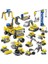 Kazi 16 In 1 Set Dıy Inşaat Mühendislik Araçları Exkavatör Model Yapı Taşları (Yurt Dışından) 1