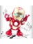 Gümüş-Avengers Süper Kahraman Elektronik Dans Müzikli Işık Robot Oyuncak Örümcek Adam Demir Adam Batman Panter Bebek Çocuk Erkek (Yurt Dışından) 5
