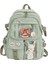 Heamor Qoco Kawaii Raptiye ve Aksesuarlı Sırt Çantası, Kawaii Sırt Çantası, Harajuku Kawaii Bag Estetik Okul Sırt Çantası, Sevimli Öğrenci Kitap Çantası, Genç Kızlar Için - 01-B Yeşil (Yurt Dışından) 1