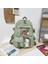 Heamor Qoco Kawaii Raptiye ve Aksesuarlı Sırt Çantası, Kawaii Sırt Çantası, Harajuku Kawaii Bag Estetik Okul Sırt Çantası, Sevimli Öğrenci Kitap Çantası, Genç Kızlar Için - 01-B Yeşil (Yurt Dışından) 5