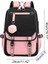 Kız Sırt Çantası USB Şarj Portlu 21L Siyah - Pembe (Yurt Dışından) 4